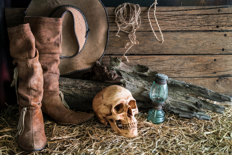 Meet the Famous Boots-Wearing Human Skeleton | Alamy Stock Photo