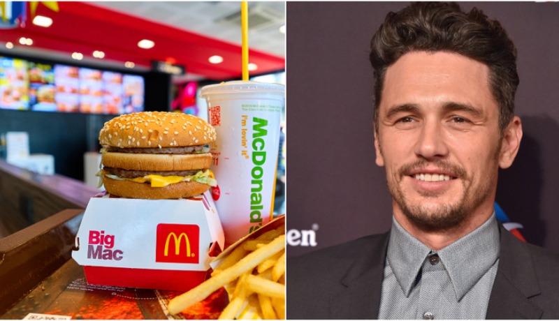 James Franco: McDonald's | Shutterstock 
