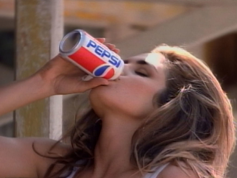 “New Look” (1992) with Cindy Crawford | Getty Images Photo by Pepsi