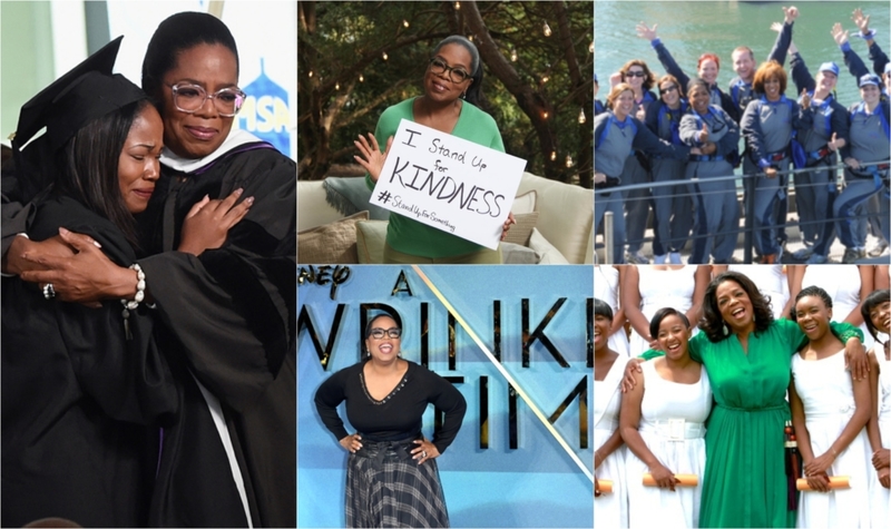 Oprah’s Most Generous Moments | Getty Images Photo by Rick Diamond & Instagram/@oprah & Getty Images Photo by Karwai Tang/WireImage & photo by James D. Morgan/Contributor & Photo by Michelly Rall