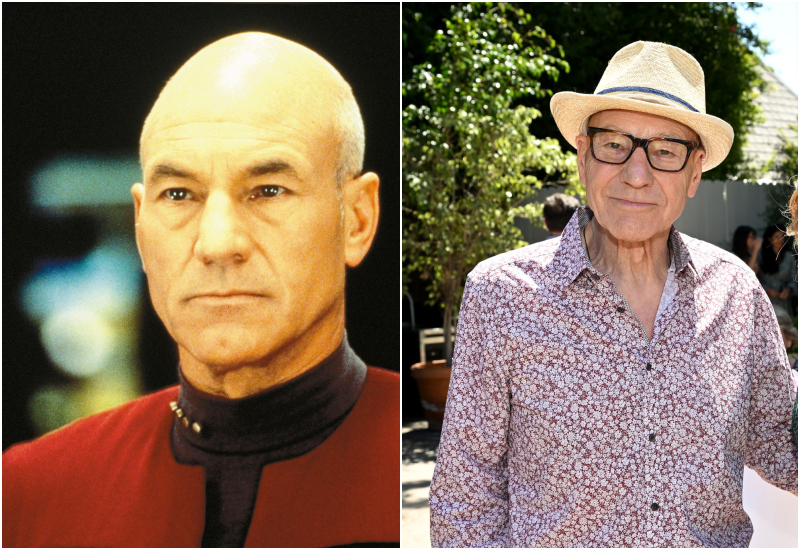 Sir Patrick Stewart als Captain Jean Luc Picard | Alamy Stock Photo by PARAMOUNT PICTURES/Album & Getty Images Photo by Lester Cohen